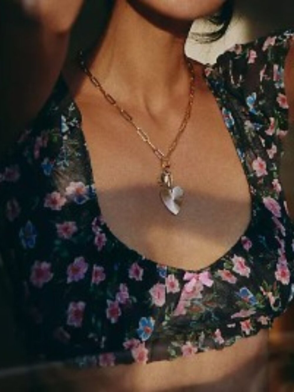 ANTHROPOLOGIE X LYREBIRD Floral Printed Mesh Bra Top Sz LARGE